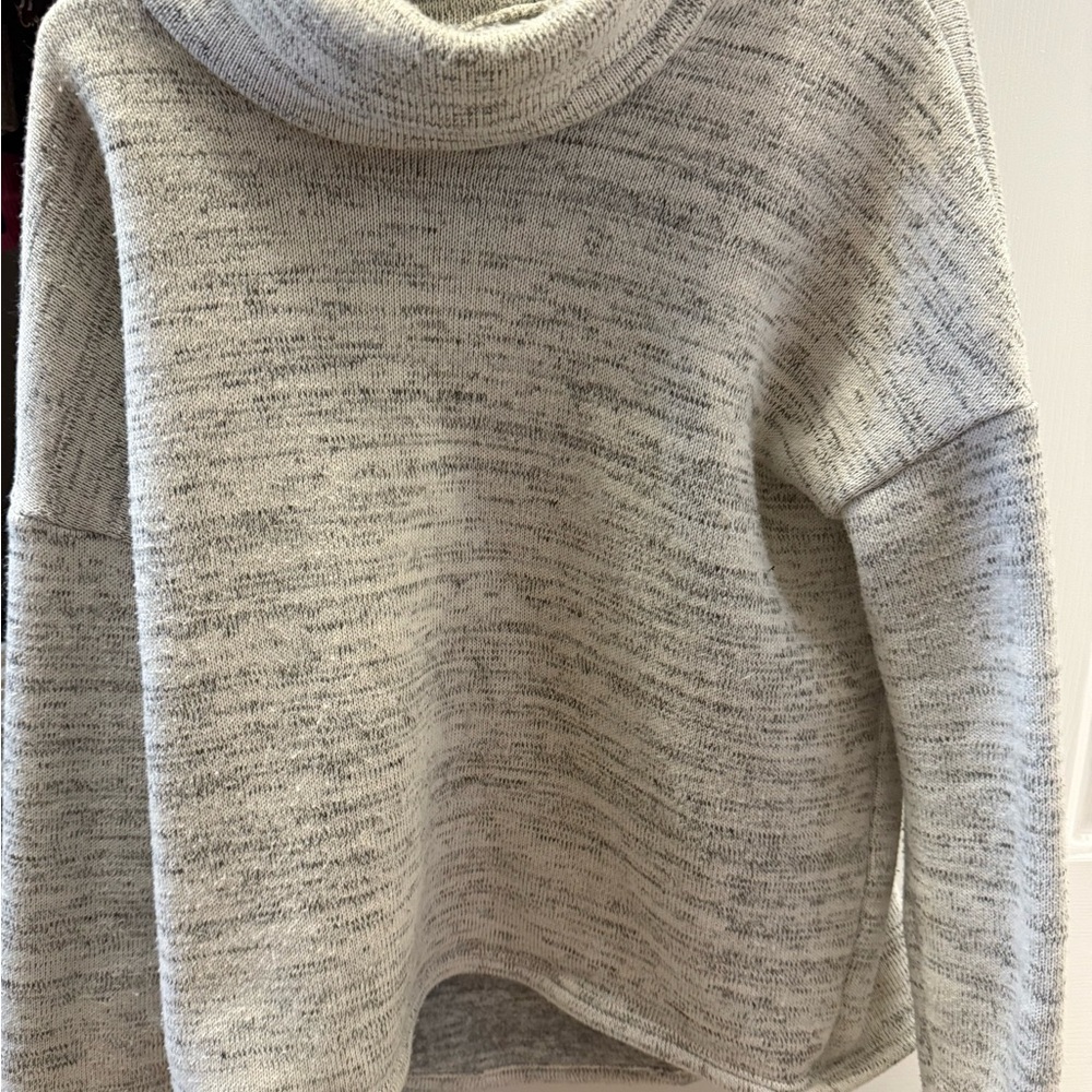 Columbia Light Gray Cowl Neck Sweater